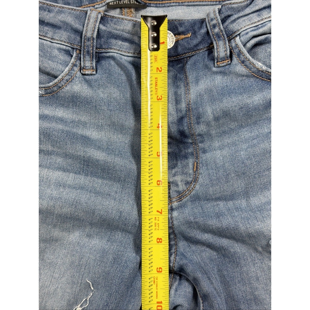 American Eagle Blue Denim Jeans Women's Size 6 Next Level Stretch Distressed - Picture 10 of 13